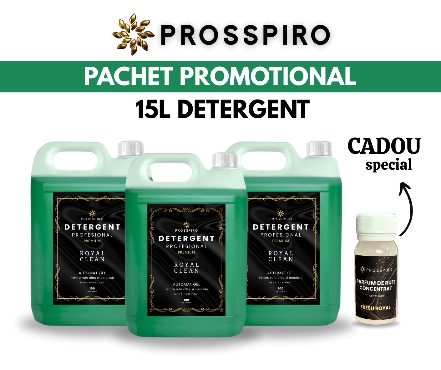 PACHET: 3x 5L Detergent Premium 