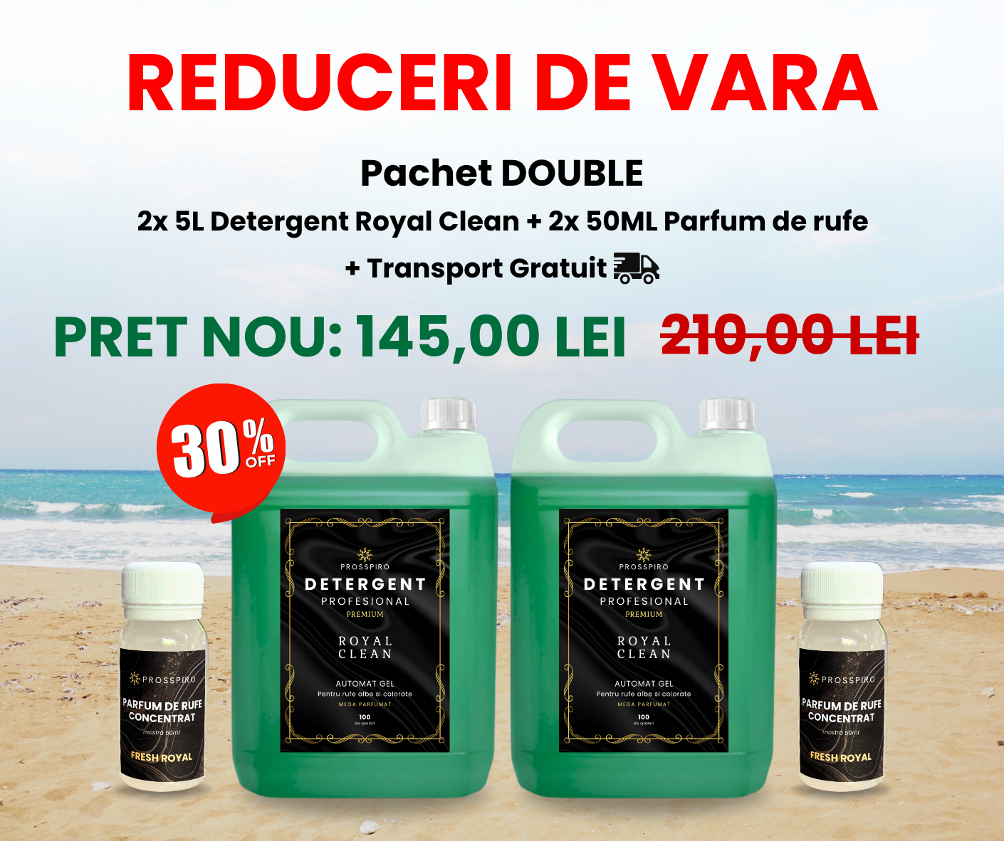 PACHETUL DOUBLE: 2x 5L Detergent 